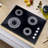 Cosmo 24 in. Electric Ceramic Glass Cooktop with 4 Elements, Dual Zone Element, Hot Surface Indicator Light and Control Knobs