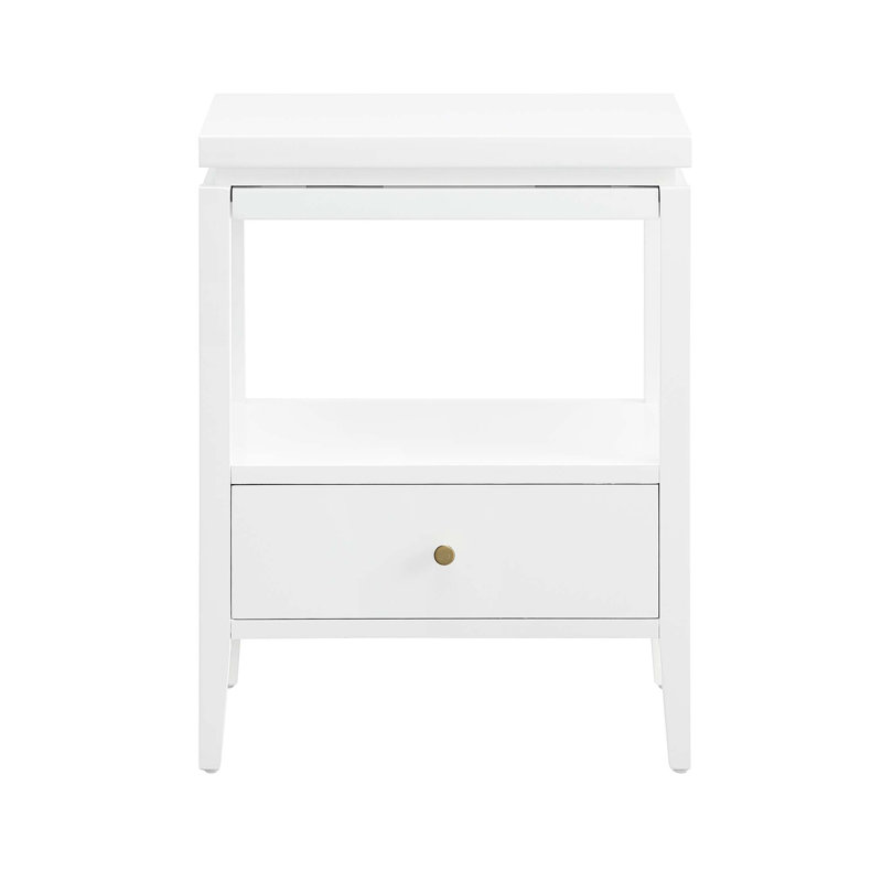 Olana 1-drawer Nightstand, White