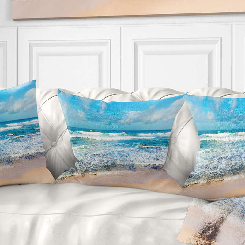 Coussin Seashore, 16 po x 1 po, Carré