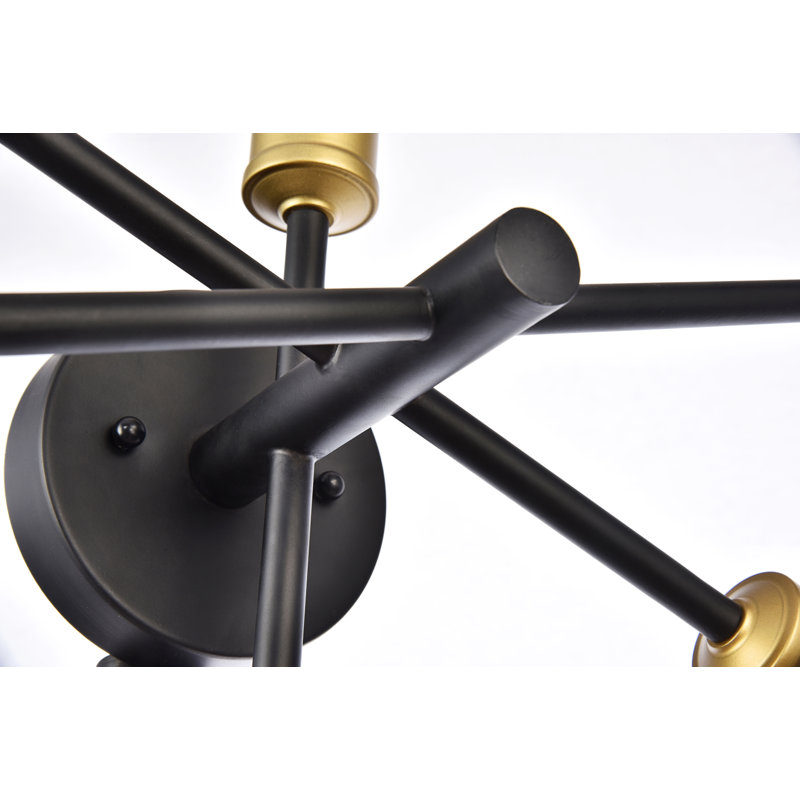 Signorelli 5 - Light Dimmable Vanity Light, Black/Brass
