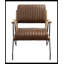 Fauteuil en cuir fleur 25 po-1297654396
