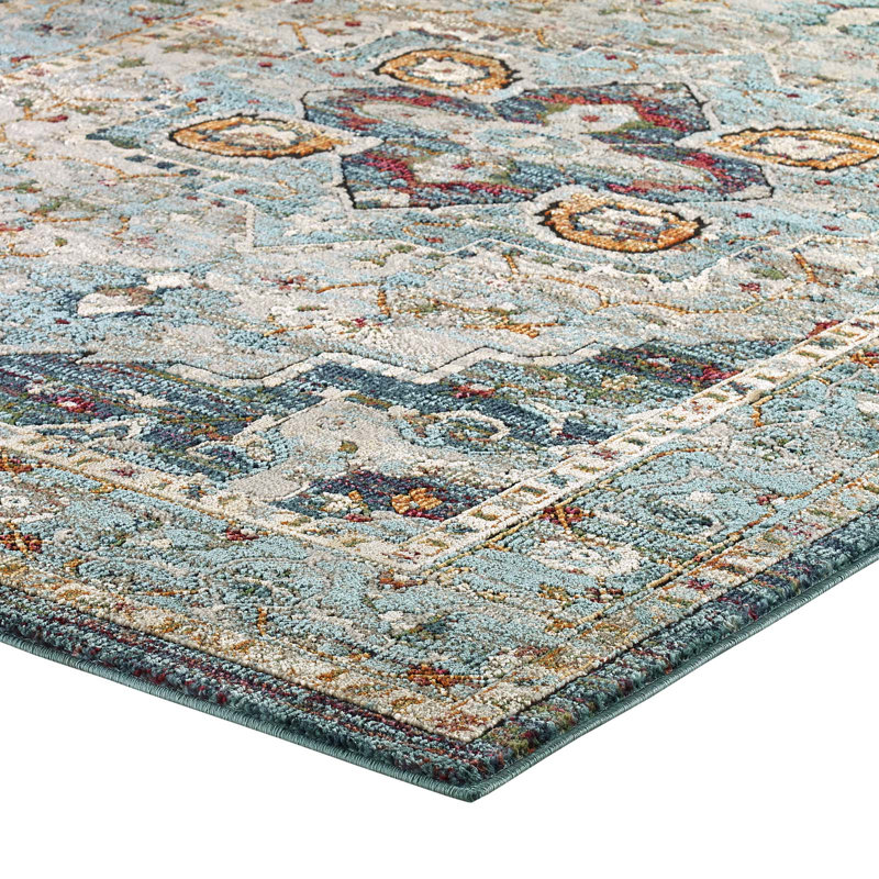 Diantha Multicolor Floral Synthetic 8' x 10' Area Rug