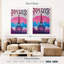 Affiche rétro Paris Paris Eiffel-497909113