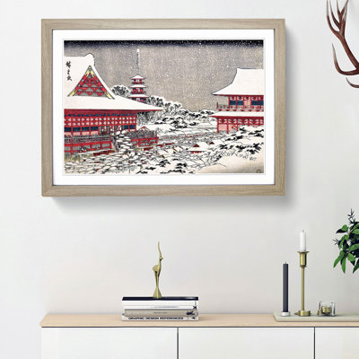 Kinryuzan Temple by Utagawa Hiroshige - Picture Frame Art Print