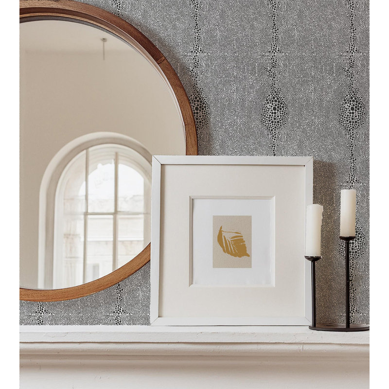 Mrs Paranjape Papers Shagreen 10' L x 24" W Wallpaper Roll, Truly Taupe Reverse, Faux Grasscloth