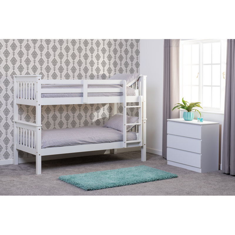 Single (3') Standard Bunk Bed by Harriet Bee, White