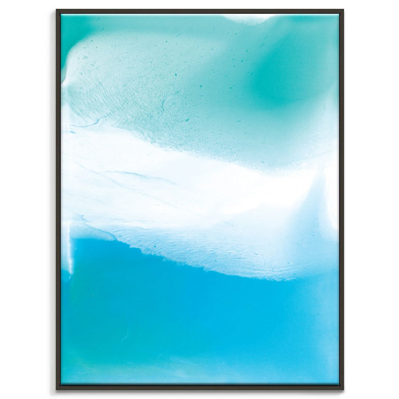 Flow 42 by Chalie MacRae - Print on Canvas, Black , 51cm H x 41cm W 