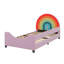 Lit de jour simple rembourré Ashunte Rainbow