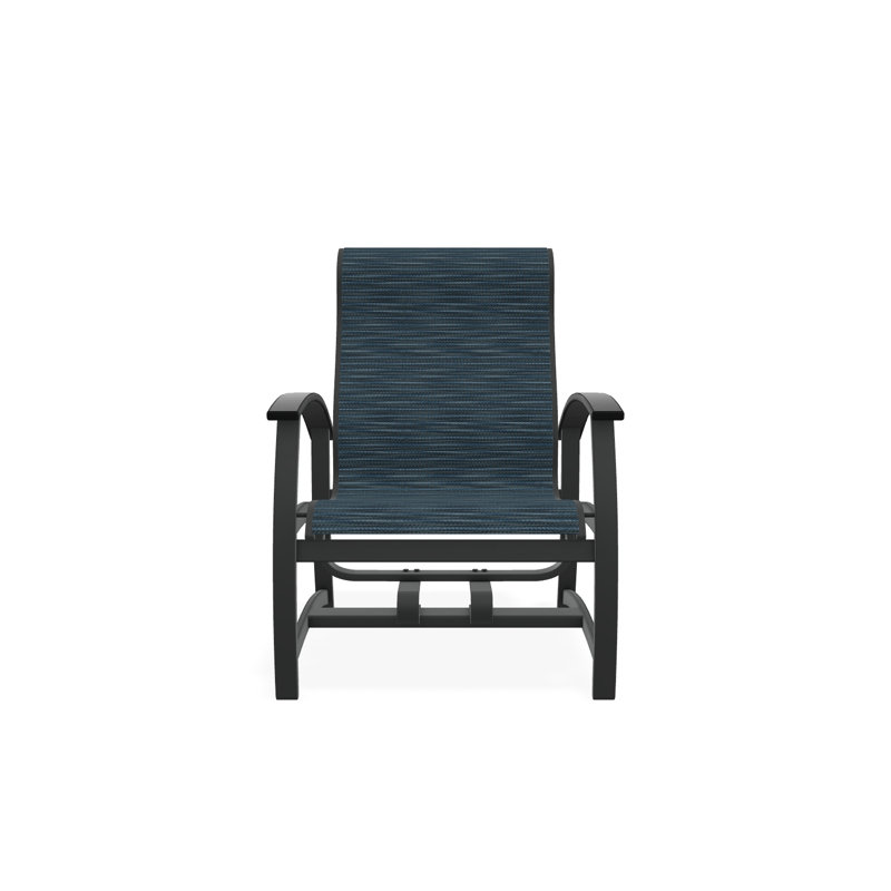 Belle Isle Outdoor Lounge Chair, Graphite, Destiny Steel
