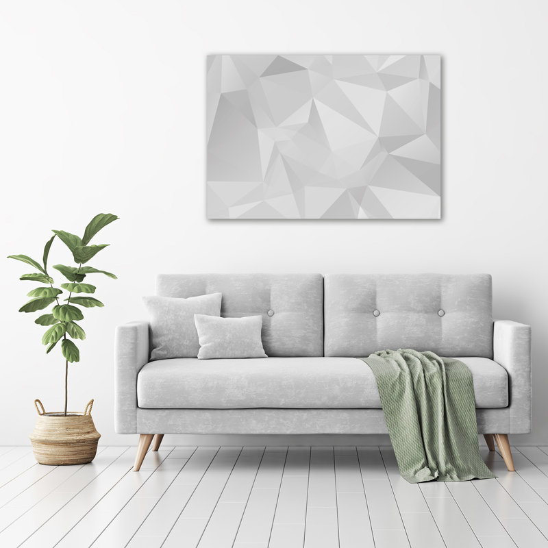 Abstraction Triangles - No Frame Print on Canvas