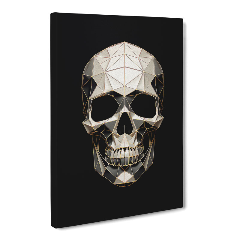 Skeleton Geometric - Wrapped Canvas, 76cm H x 50cm W x 3cm D