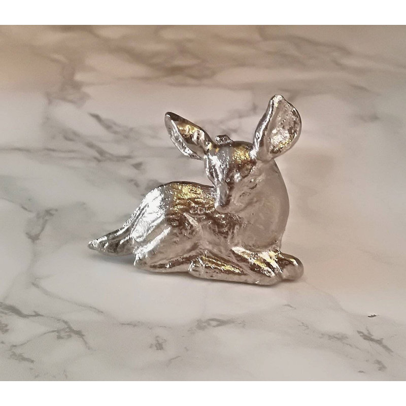 Silver Fawn Cabinet Knob