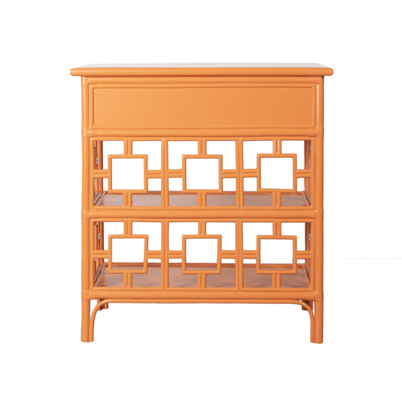 Sobe End Table, Citrus Orange