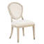 Ensemble de 2 chaises de salle à manger en bois de chêne contemporain revêtues de chêne clair