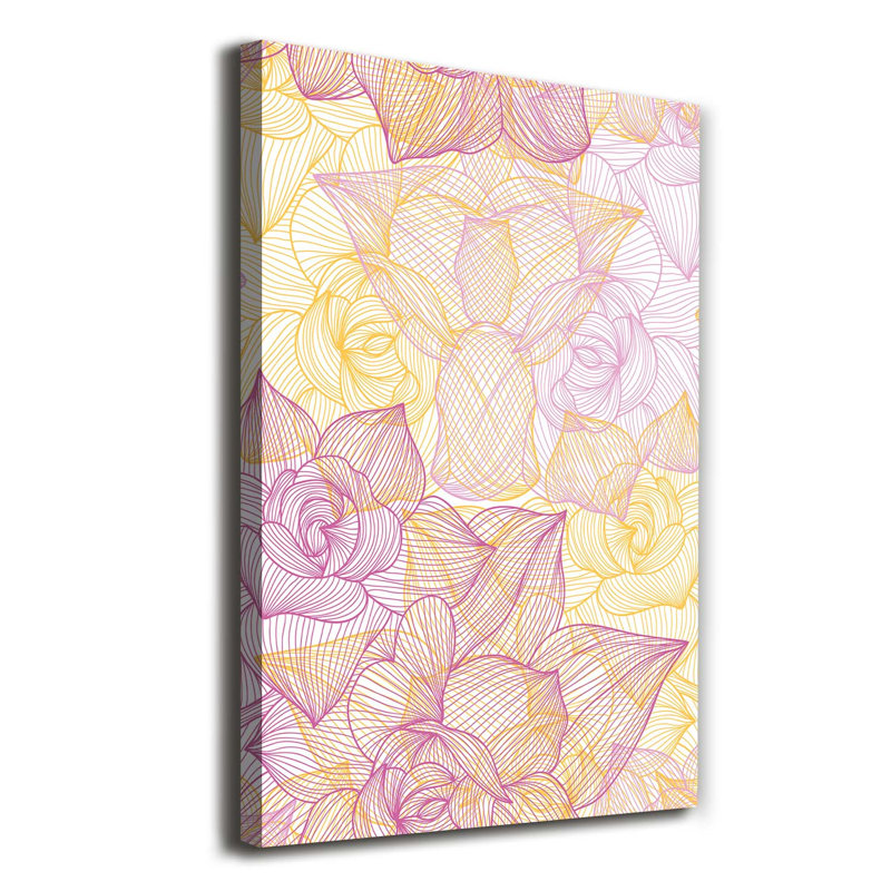 Flowers - Wrapped Canvas Print