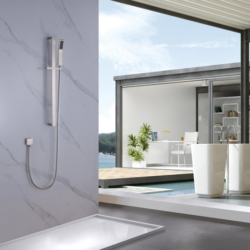Pomme de douche à main standard, Nickel brossé