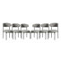 Bayville Faux Shearling Fabric Upholstered Side Chair With Metal Leg