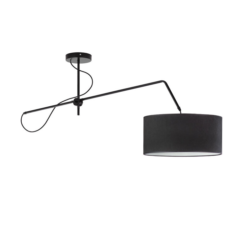 RIO VELUR 1 - Light Drum Pendant, Pink, White