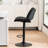 Guzzi Swivel Adjustable Height Bar Stool Modern Counter Stool Faux Leather Barstools With Metal Frame-114210754