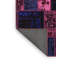 Tapis mauve en laine / polyester tissé à la machine Jenal-77615045