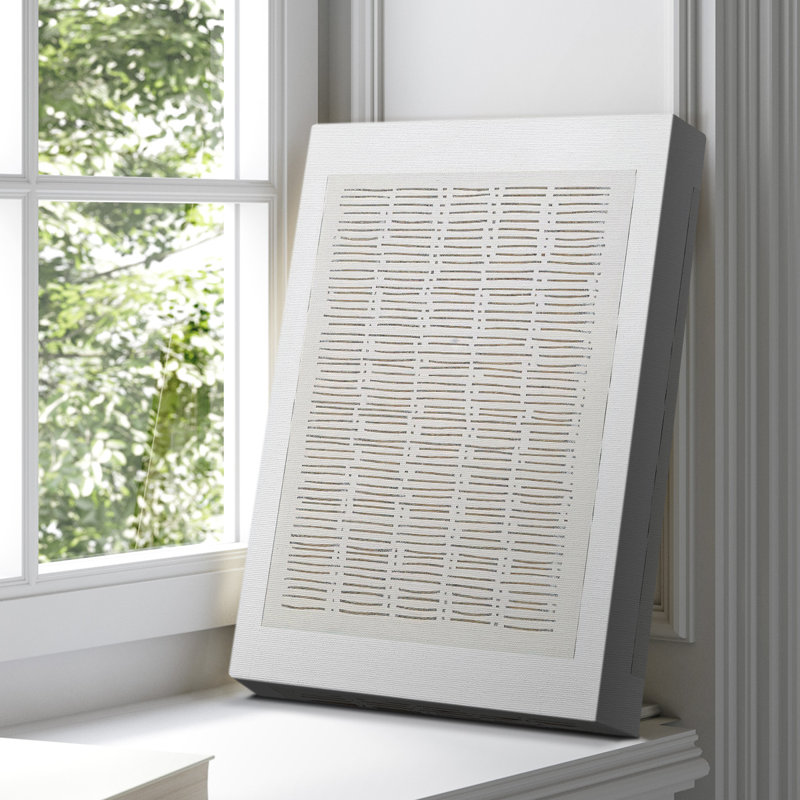 Toile tendue avec châssis abstrait CCXLII - prêt à être accroché, H 48 po x l 32 po
