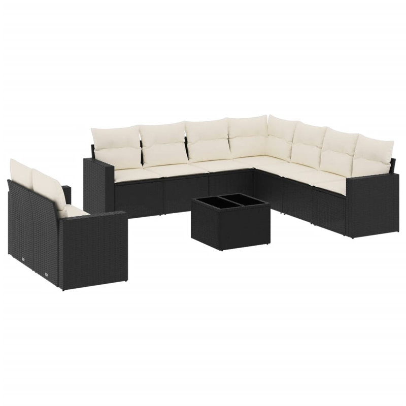 Ensemble de canapé de jardin en rotin PE Vidaxl