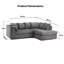 Jumbo Cord Upholstered Corner Sofa Small Back Cushion with Foot Stool -124794857-115617609