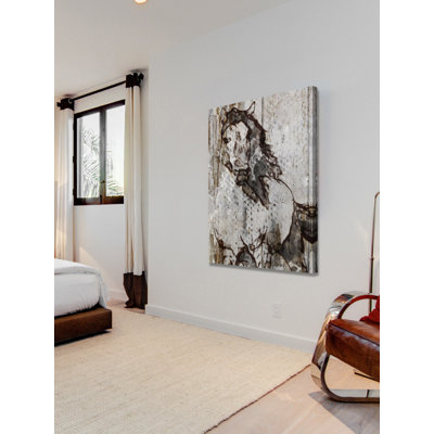 "running wild" par irena orlov, reproduction d’art sur toile tendue