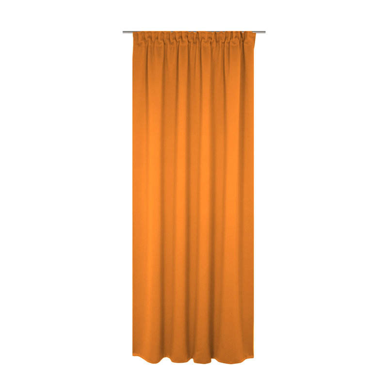 Polyester Blackout Pinch Pleat Curtain Panel, 142cm wide x 355cm high, Lime