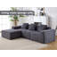 Canapé modulaire modulaire en L