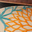 Tapis intérieur/extérieur Alsaedi floral vert/bleu/orange-1227183241