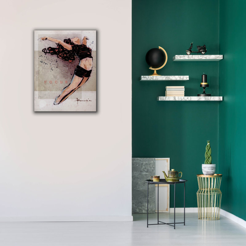 «Focus» par TM Borenstein, art mural sur toile, H 34 po x l 26 po x P 1,5 po