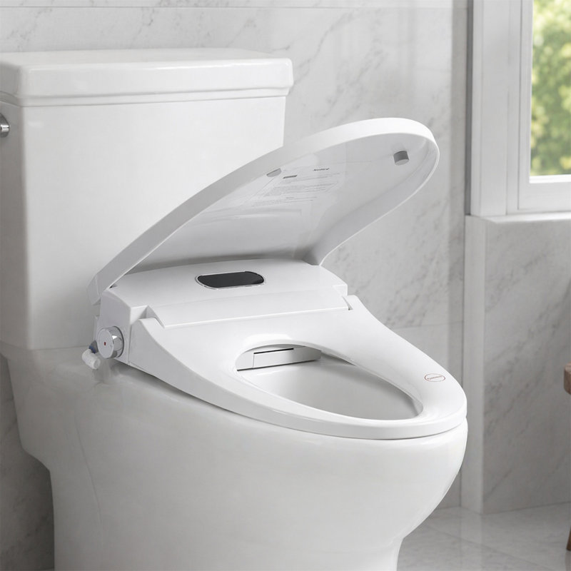 Siège de bidet intelligent avec ouverture / fermeture automatique du radar, chauffage instantané, lavage et séchage à chaud, affichage à DEL, commande à bouton latéral