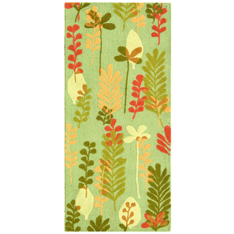 Berkley Hand Hooked Thick Wool Pile Rug, Runner 2'6" x 8'