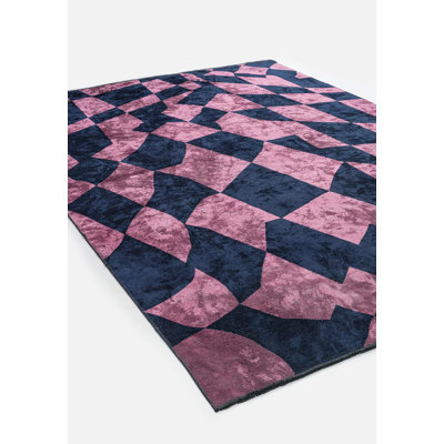 Tapis abstrait moderne et asymétrique