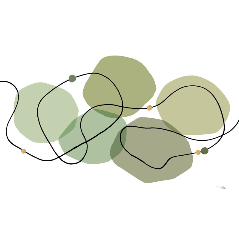 Ezzelino sur impression sur toile, H 8 po x l 12 po x P 1,25 po, Vert