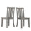 Chaise d'appoint en bois massif H 17,15 po Plympton