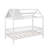 Twin Size Wood House Bed with Fence-124151142