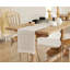 Chemin de table géométrique tissé à losanges moderne avec frange l 14 po x L 72 po-852219797