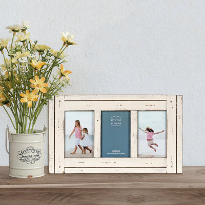 Oxley Wood Plank 3-Opening Collage Picture Frame