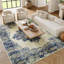 Tapis oriental bleu / ivoire Burnie-459714270