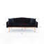 Canapé d'appoint en velours noir Coolmore-2019753056