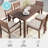 Martha Stewart Bedford All-Weather Patio Set With 62" Table And 6 Stackable Dining Chairs-109713935