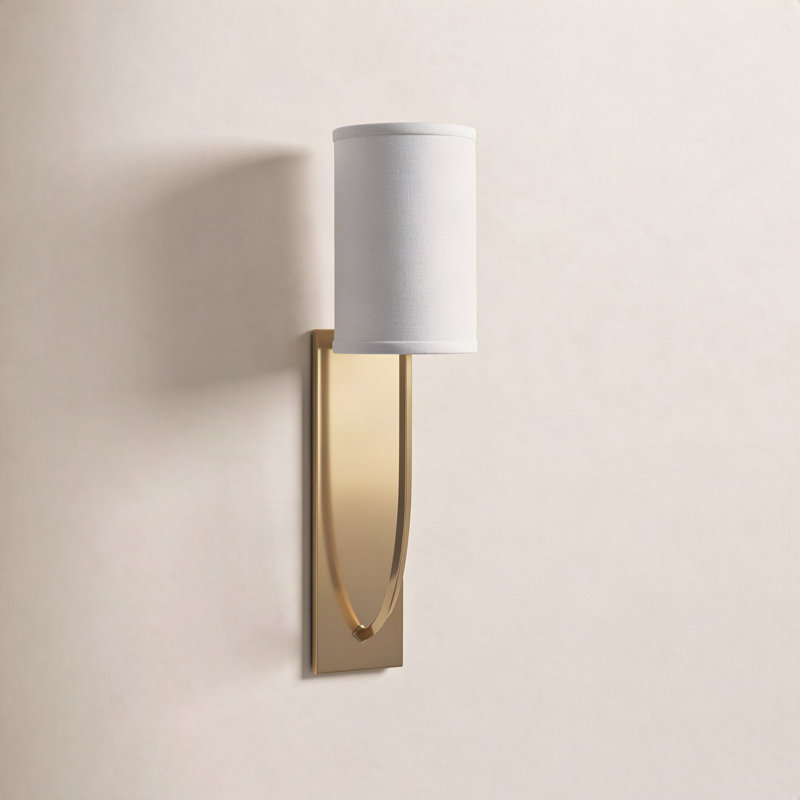 Ansted Armed Sconce, Aged Brass