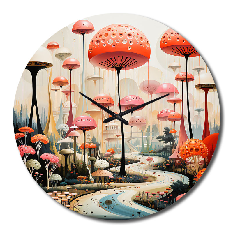 Clarkdale - Horloge murale Mid-Century, Grand