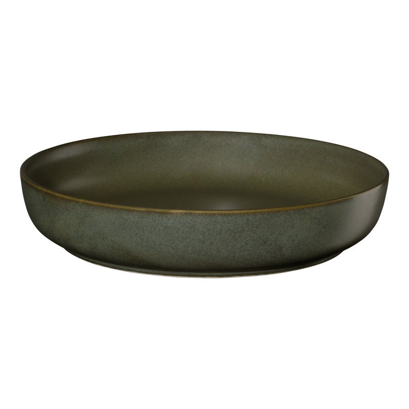 ASA Selection coppa gourmet plate, dinner plate, plate, porcelain, D 22cm, nori / green