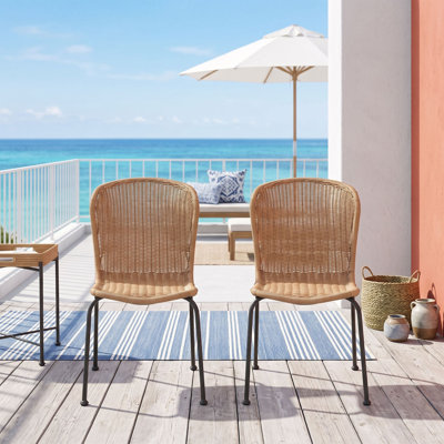 Boho Rattan Chair Set