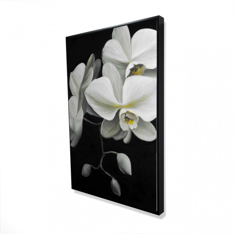"Orchidées blanches" sur toile