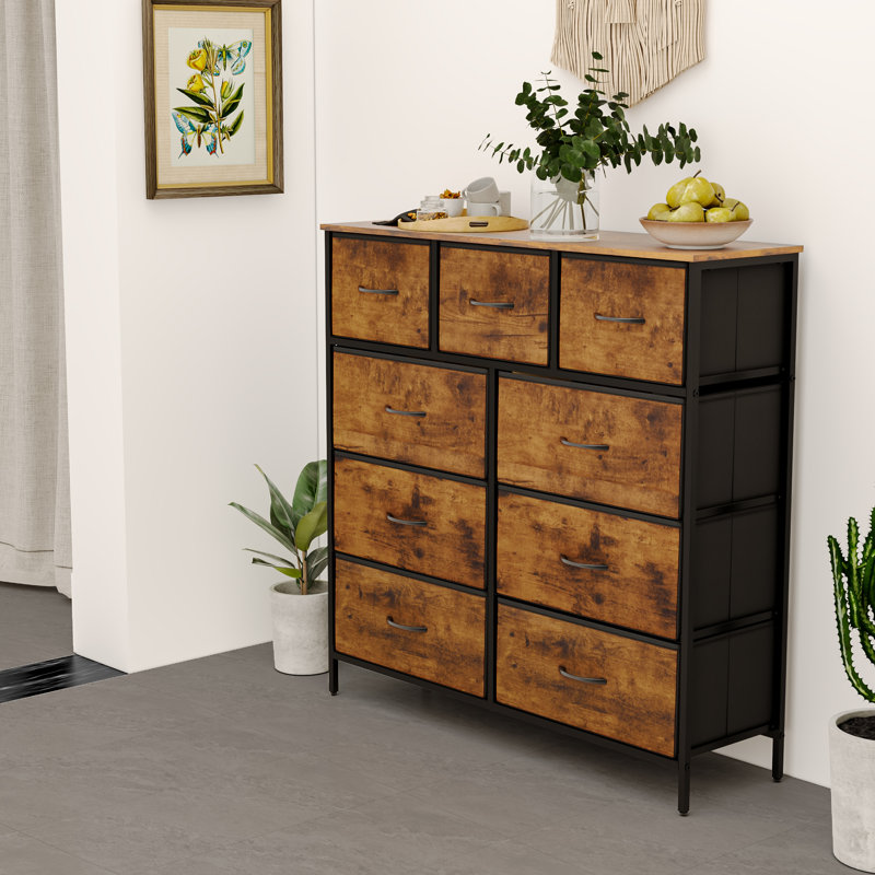 Aliete 100cm W 9 - Drawer Chest of Drawers