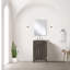 Meuble-lavabo simple en chêne brun l 20 po x P 18 po avec plateau en acrylique-760881648-760881651